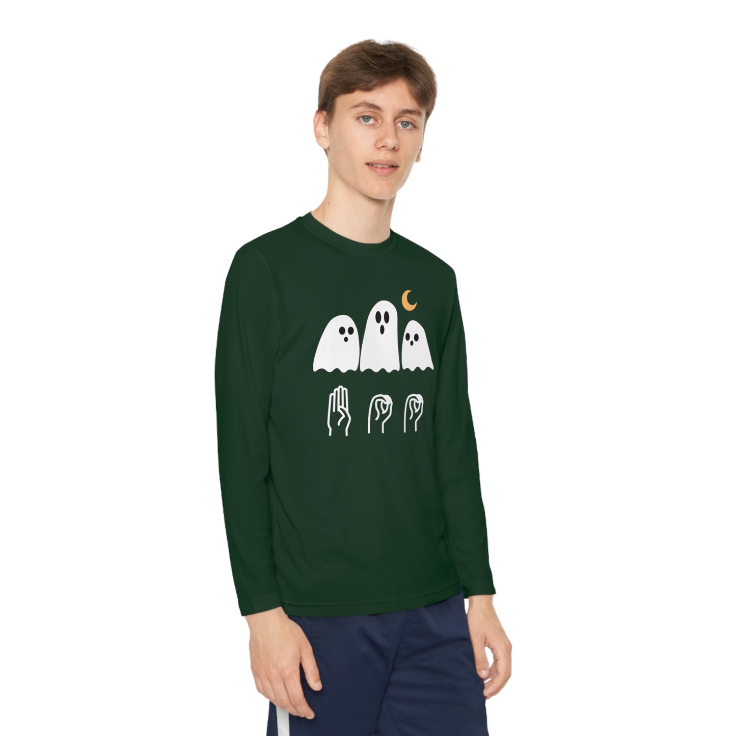 Youth Long Sleeve Boo Tee