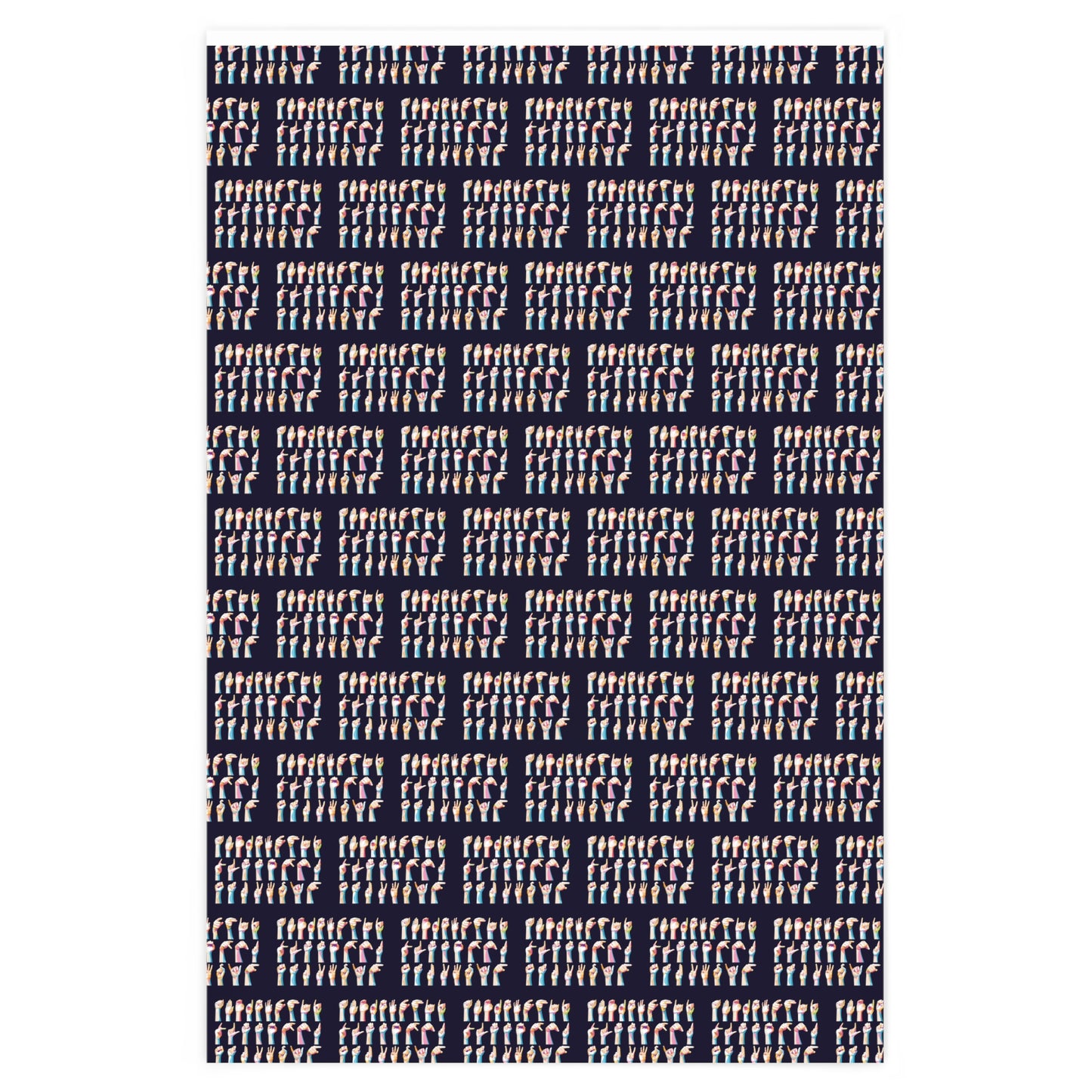 Sign Language Alphabet Wrapping Paper