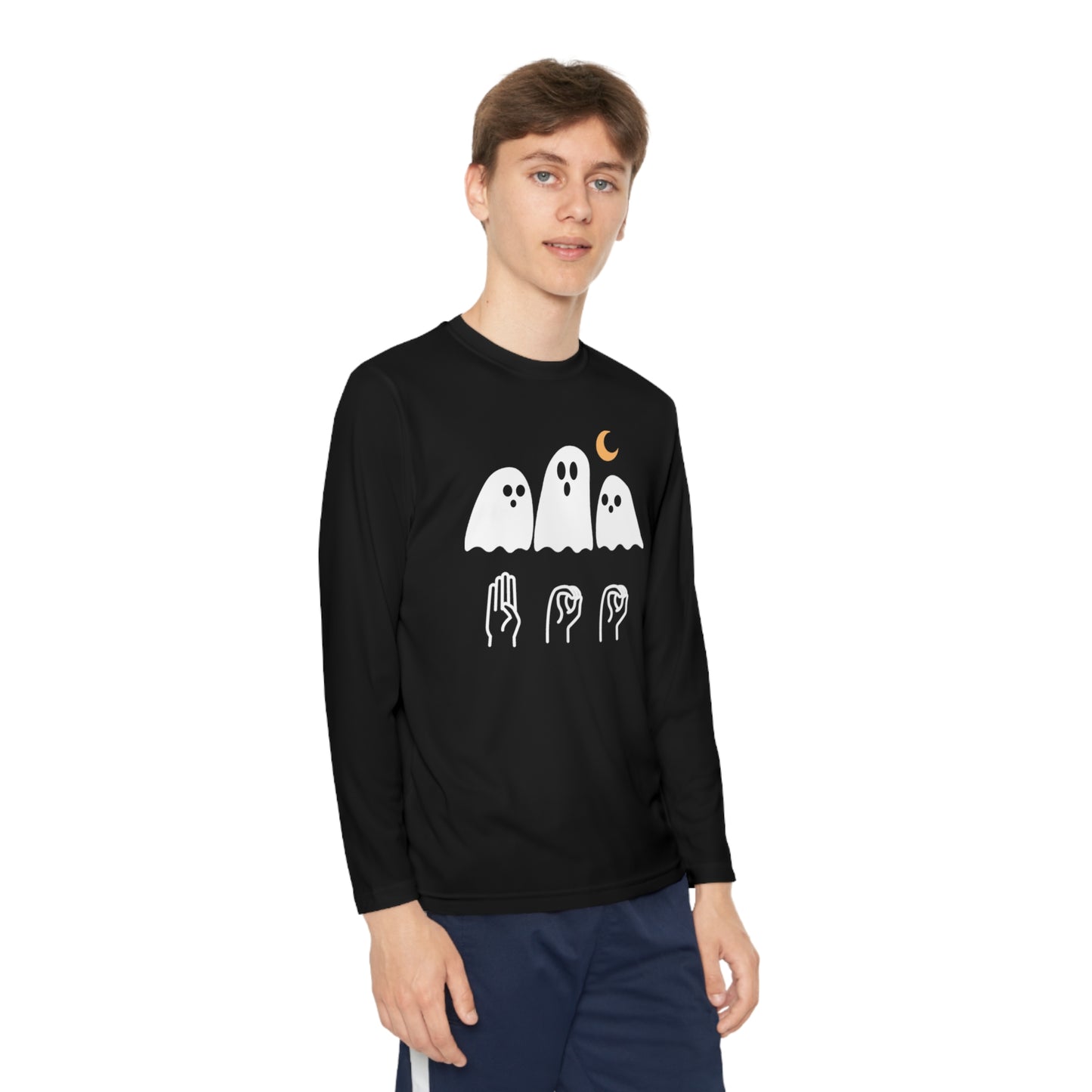 Youth Long Sleeve Boo Tee