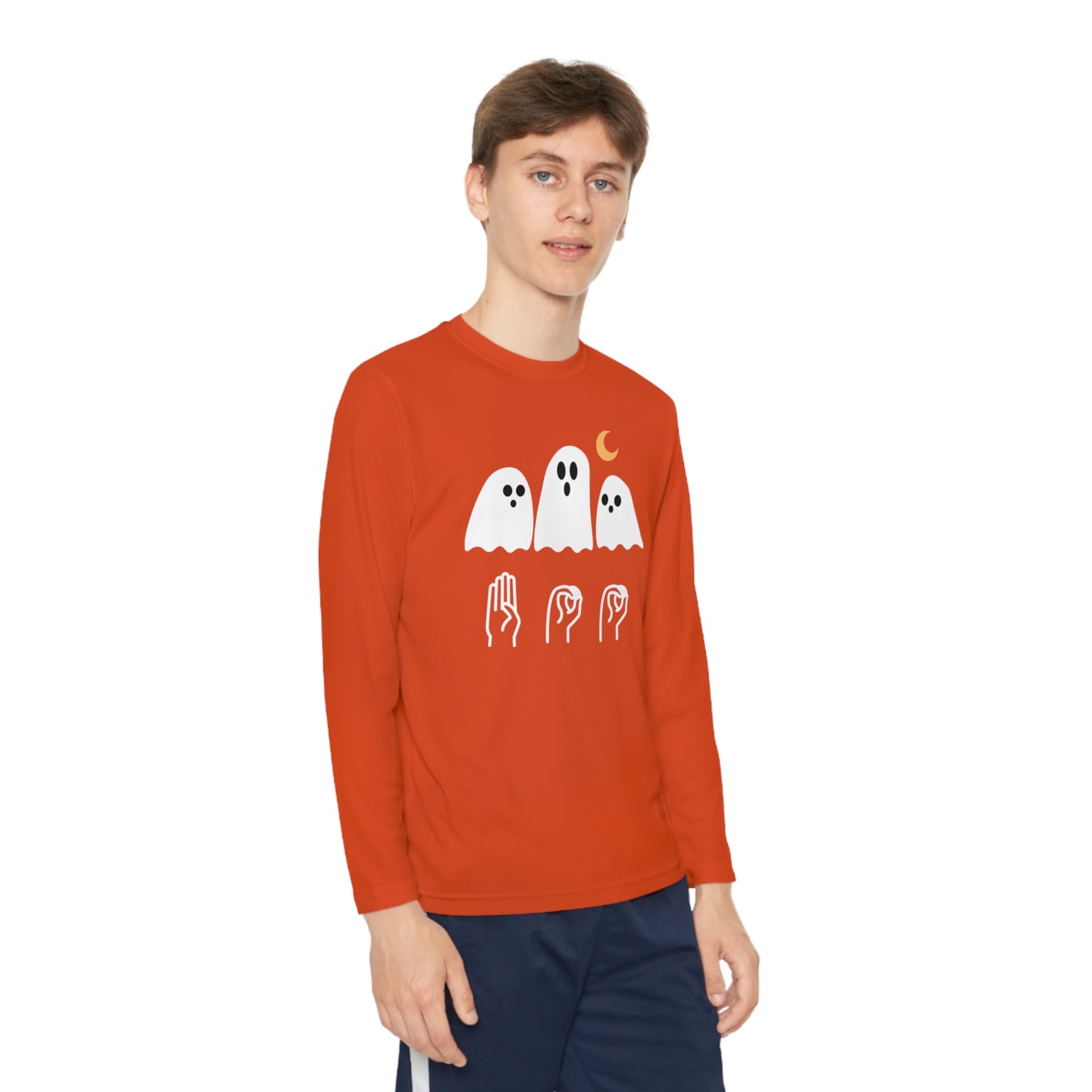 Youth Long Sleeve Boo Tee