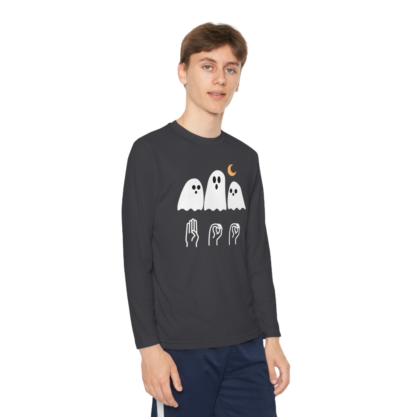 Youth Long Sleeve Boo Tee