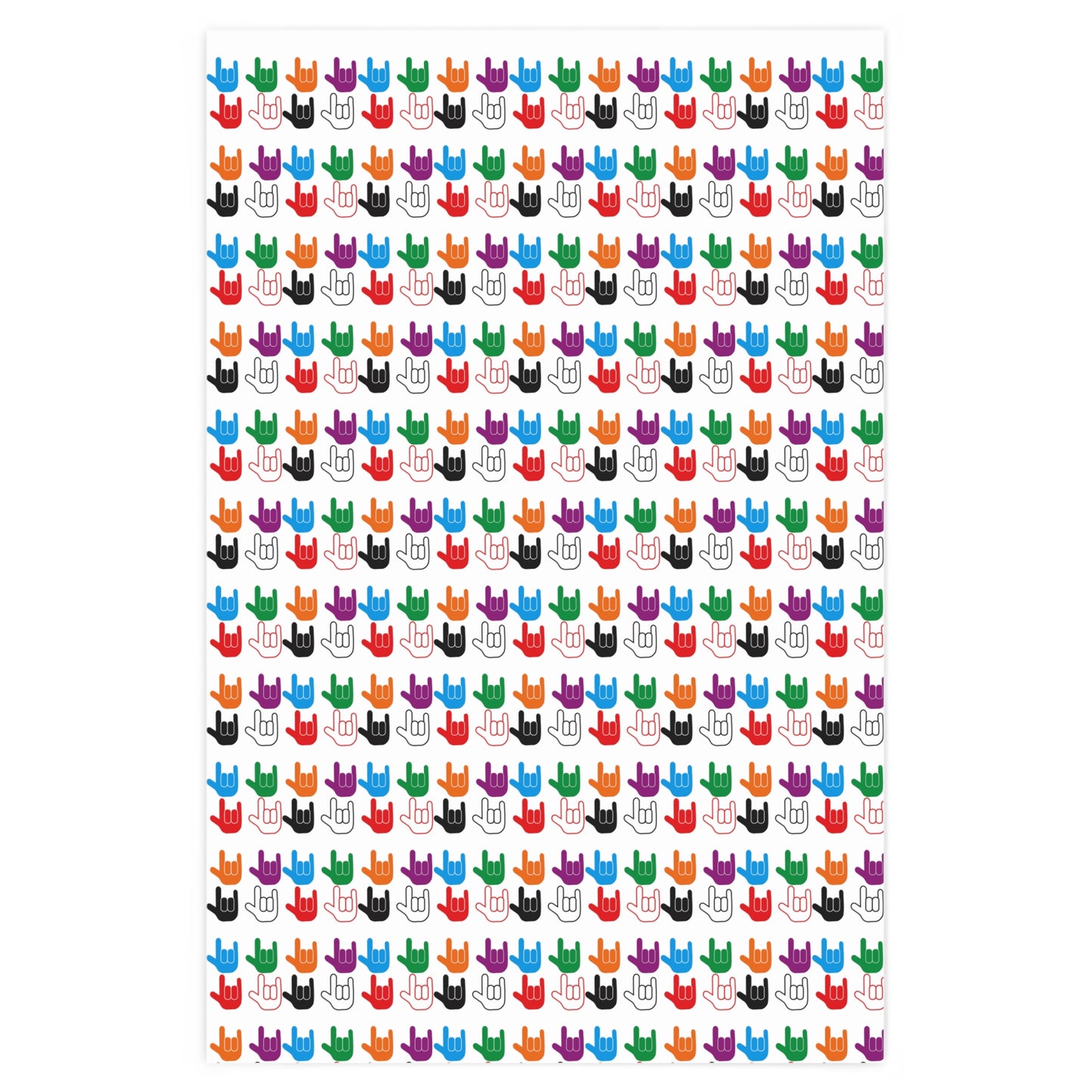 Sign Language Wrapping Paper