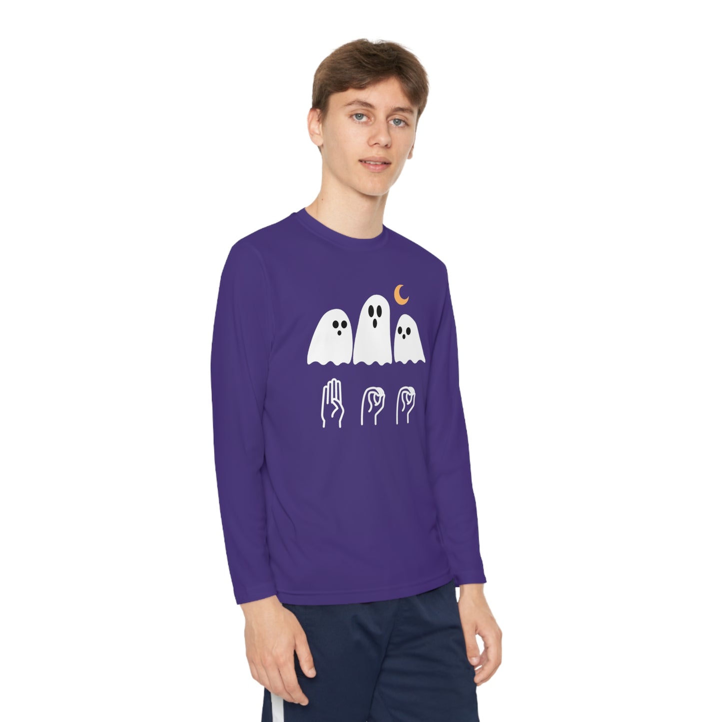Youth Long Sleeve Boo Tee