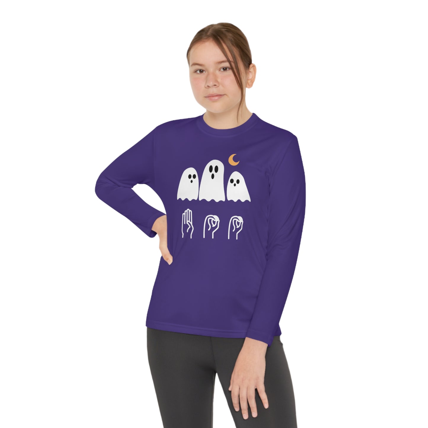 Youth Long Sleeve Boo Tee