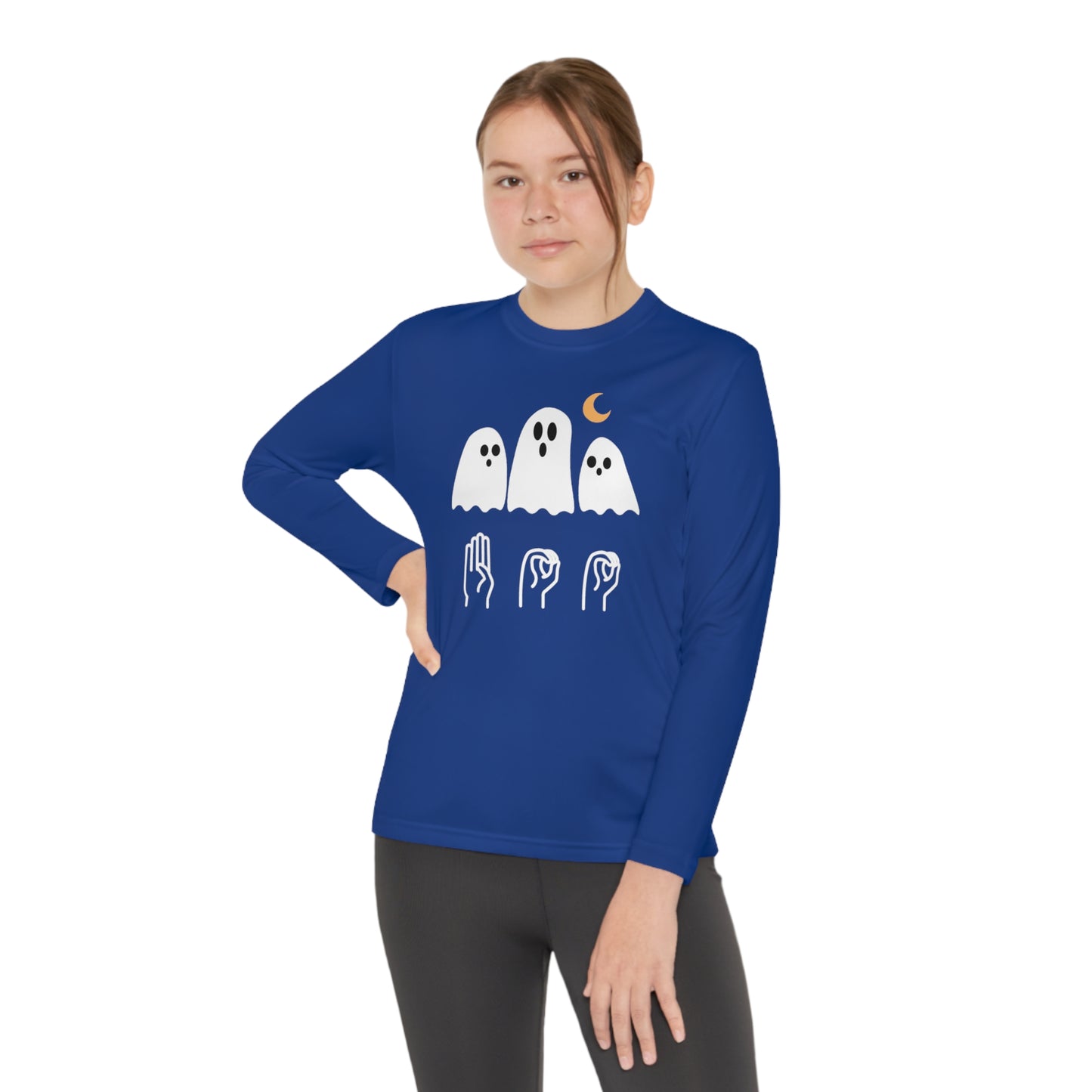 Youth Long Sleeve Boo Tee