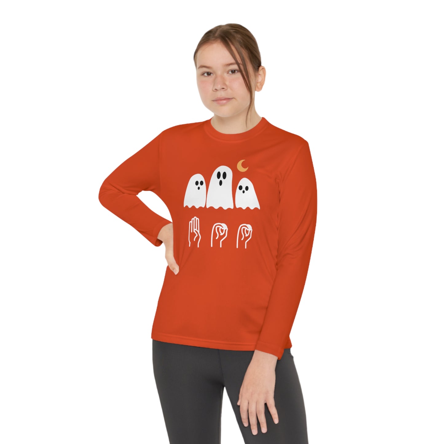 Youth Long Sleeve Boo Tee