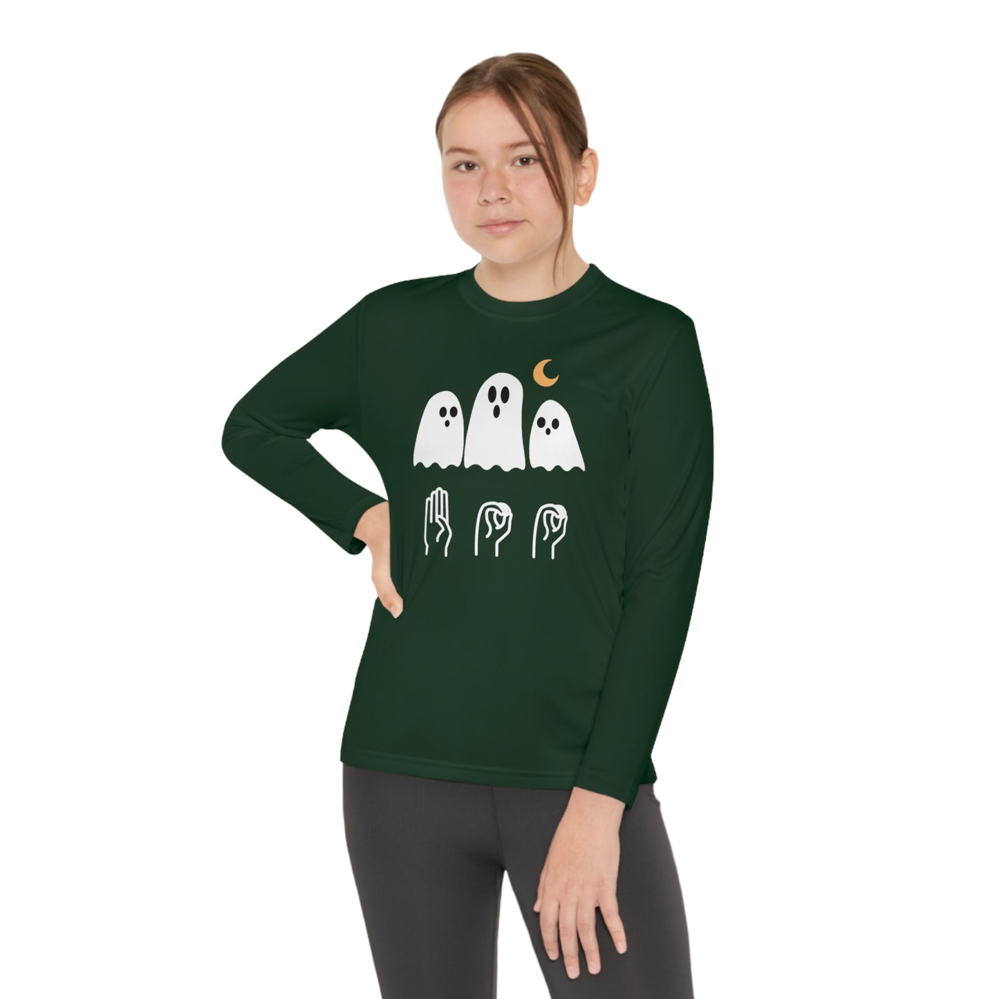 Youth Long Sleeve Boo Tee