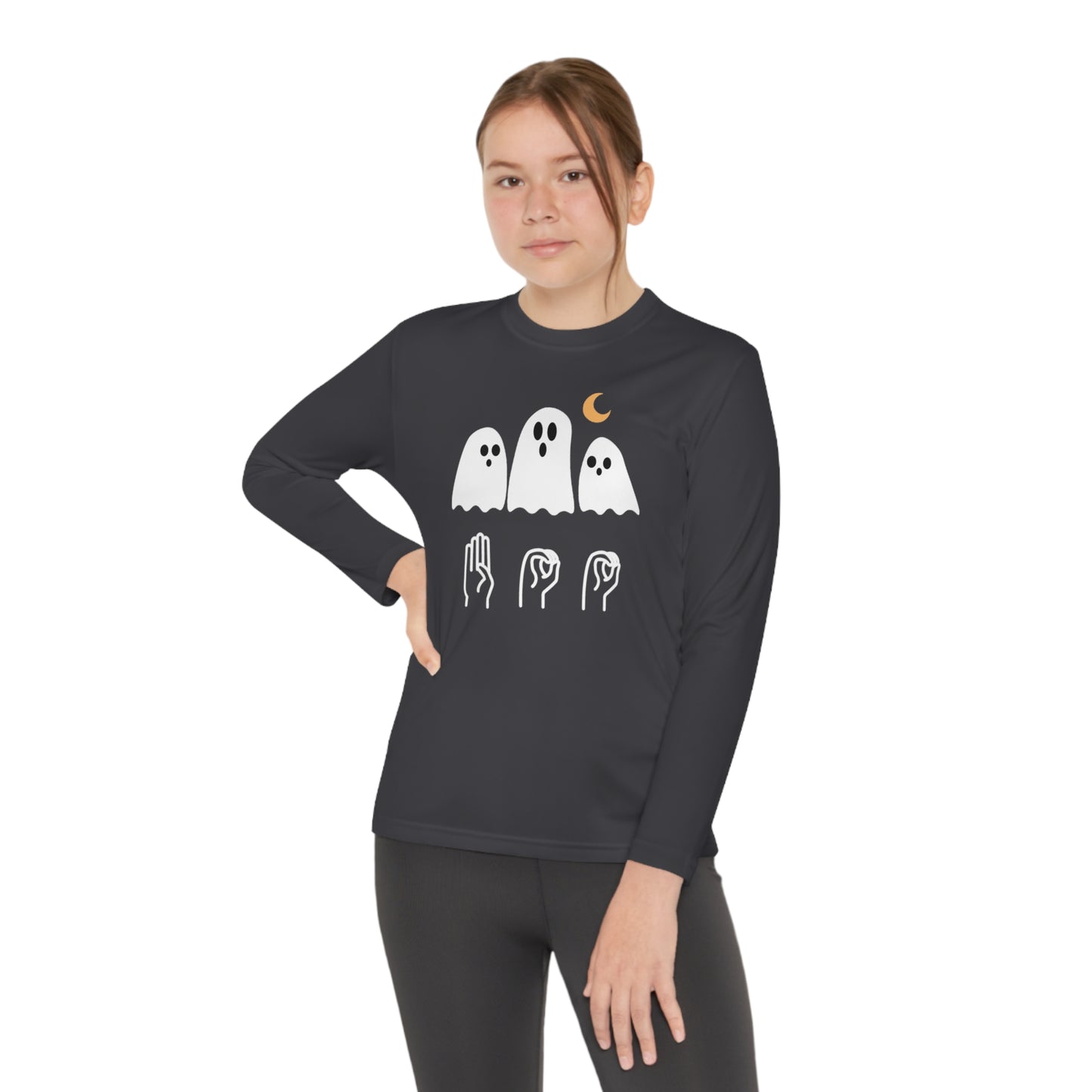 Youth Long Sleeve Boo Tee