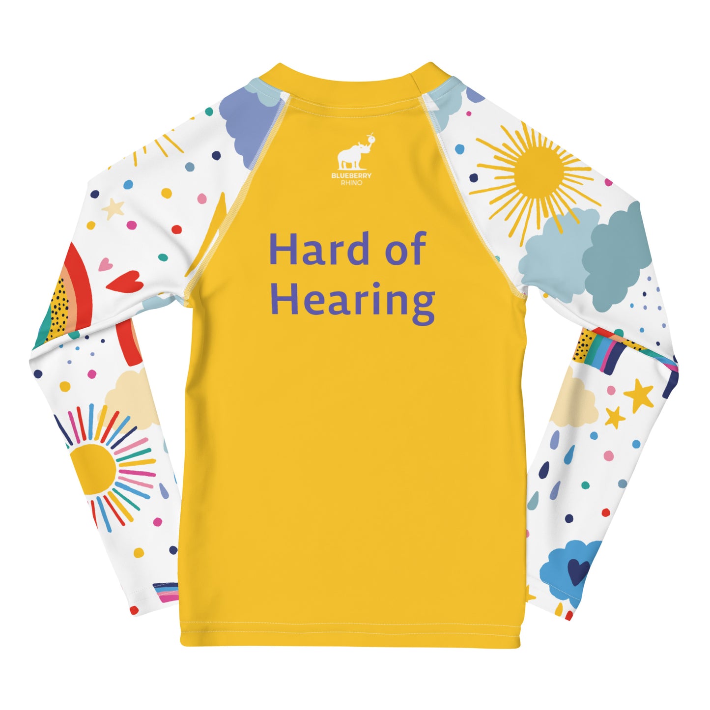 Hard of Hearing - Rainbow Kids Rash Guard