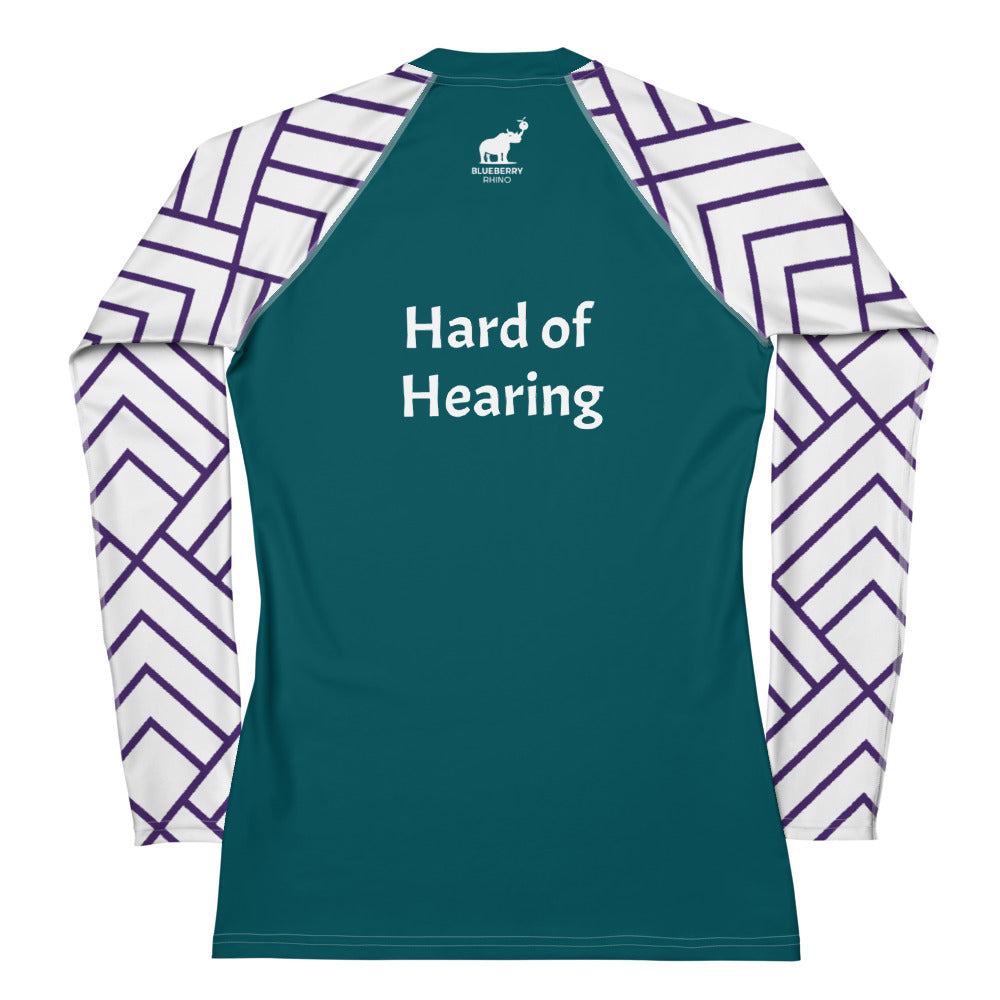 Hard of Hearing - Women's Rash Guard