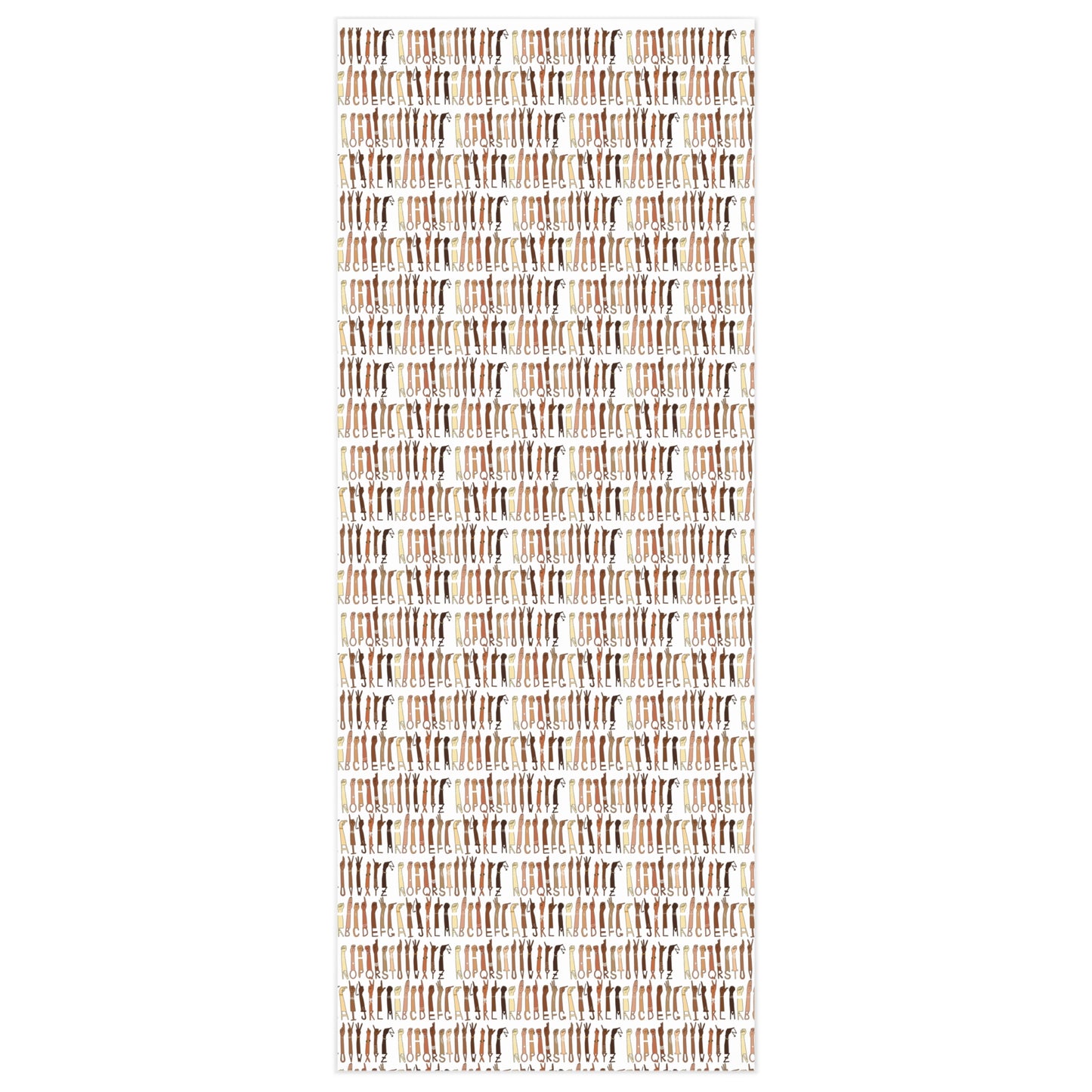 Sign Language Skin Tones Wrapping Paper