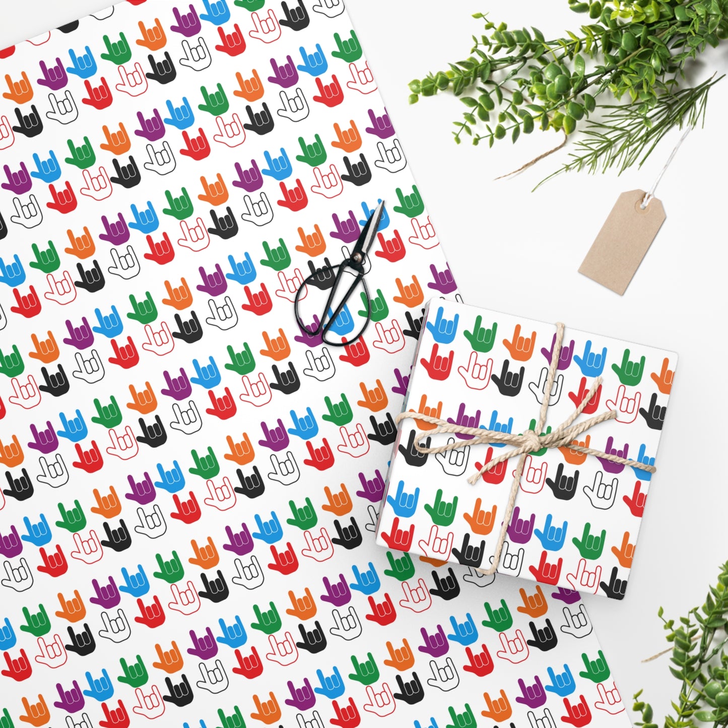 Sign Language Wrapping Paper