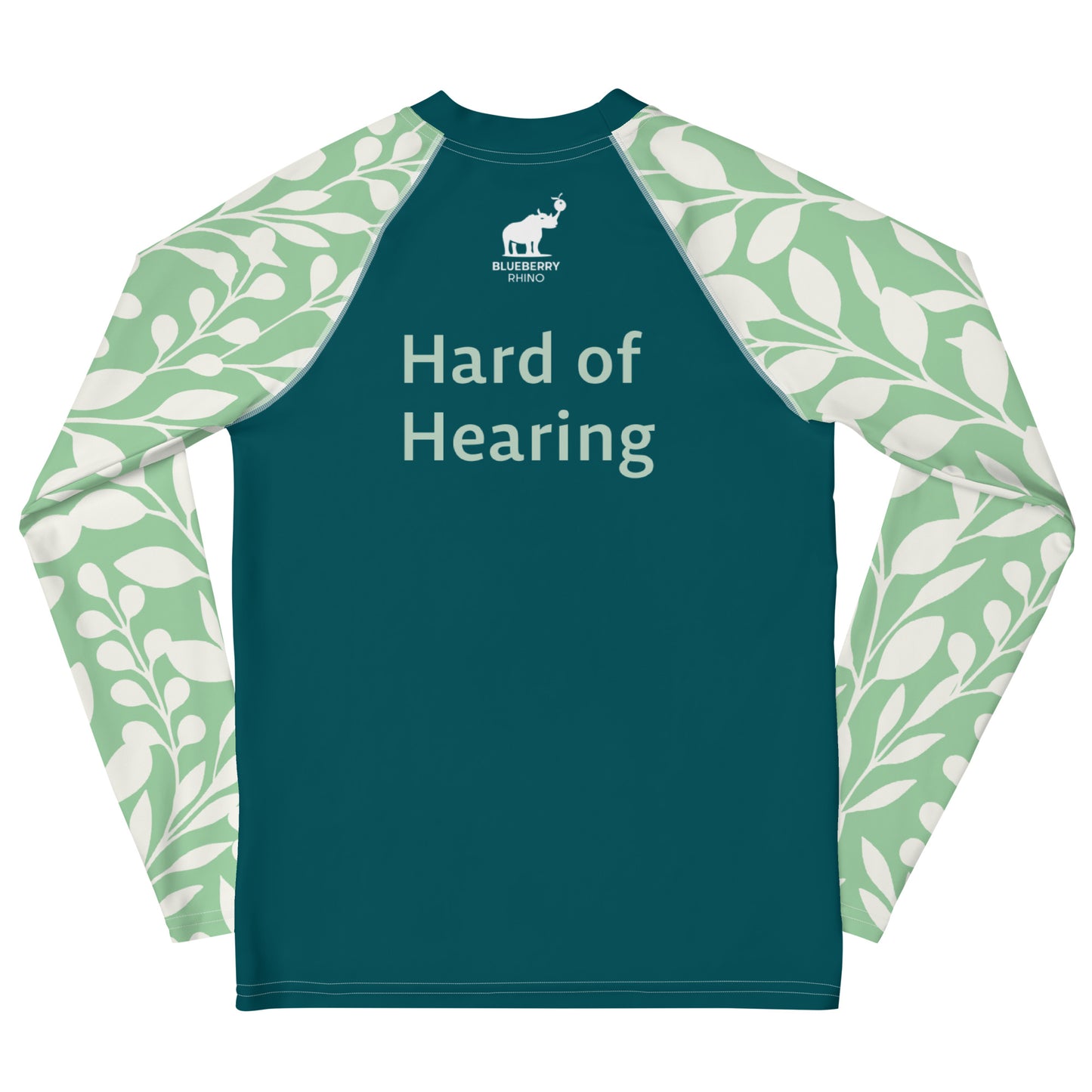 Hard of Hearing - Green Leaf Youth Rash Guard