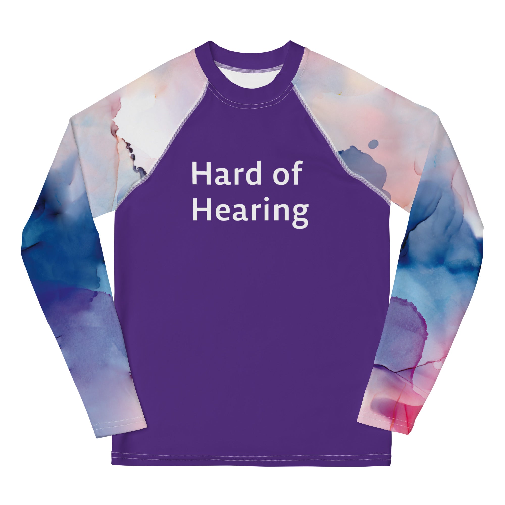 Hard of Hearing - Purple Youth Rash Guard – Blueberry Rhino