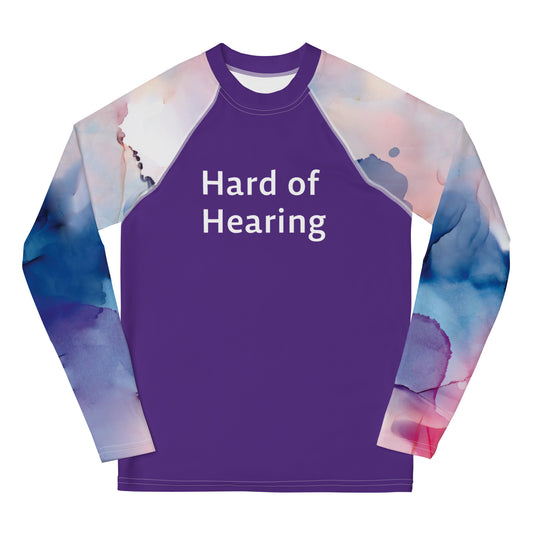 Hard of Hearing - Purple Youth Rash Guard