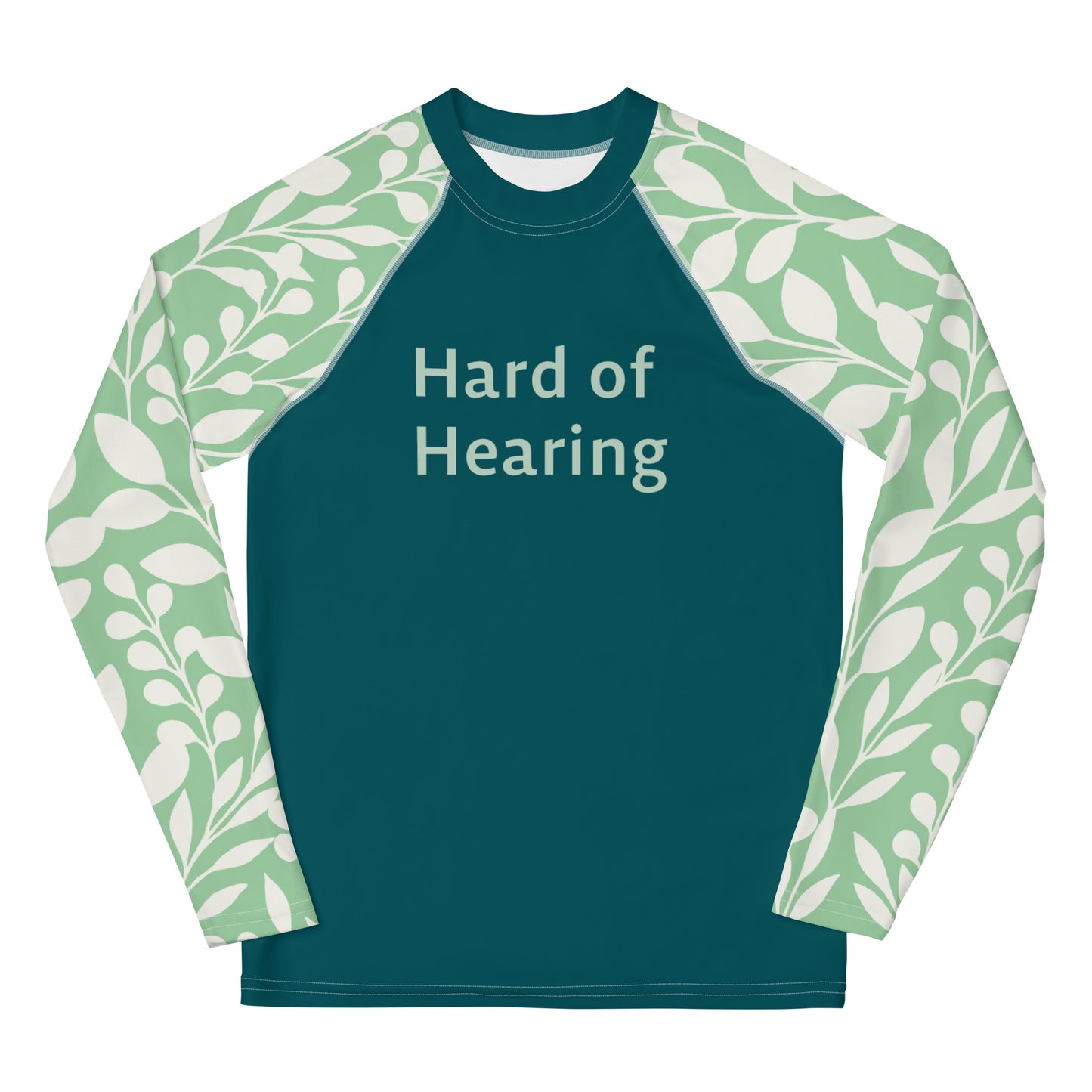 Hard of Hearing - Green Leaf Youth Rash Guard