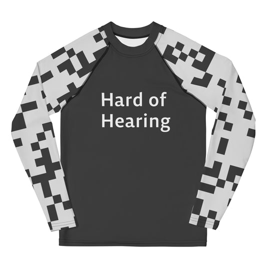 Hard of Hearing - Block Youth Rash Guard